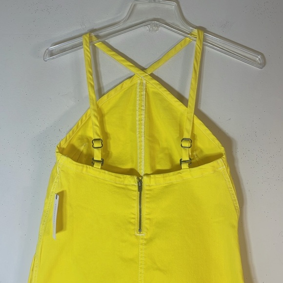 Anthropologie Yellow Halter Mini Dress - Picture 12 of 13